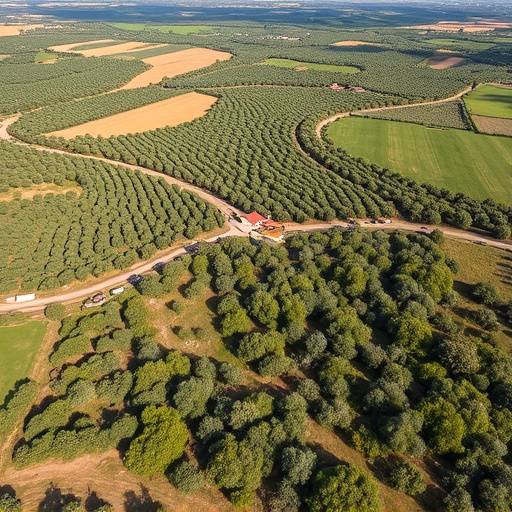 Aerial view of the Apulia region