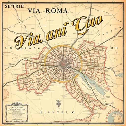 Map showing the location of Via Roma, 123 in Rome, Italy