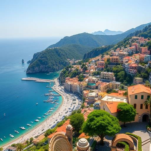 Panoramic view of the Amalfi Coast
